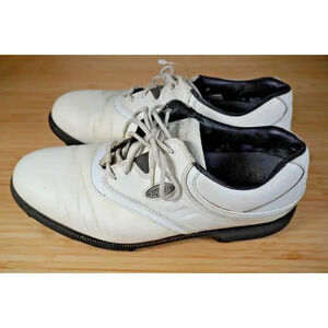 Men's FOOTJOY Extra Comfort LEATHER GOLF SHOES 57749 White sz 9.5M